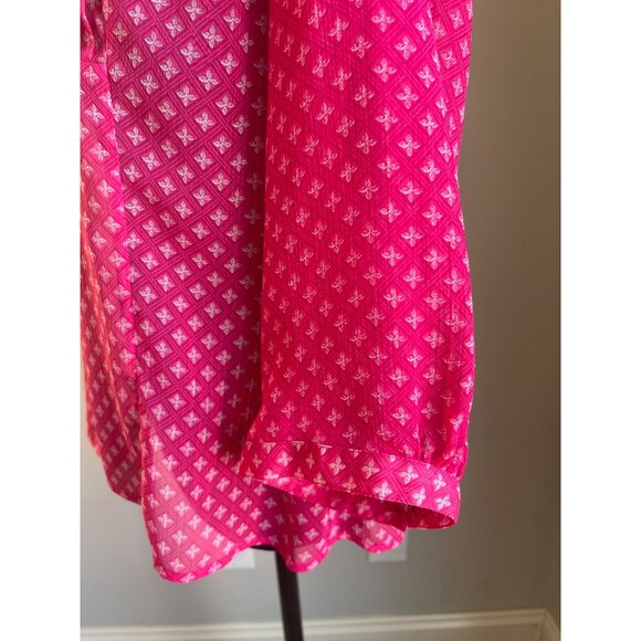 Christopher & Banks Women's Pink Sheer Blouse Top Size S - Picture 4 of 4